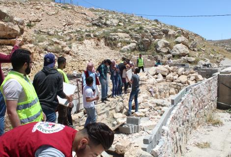 outh assist in build community facilities in some remote villages in the south of West Bank  