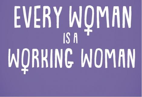 Design showing fact that all women work