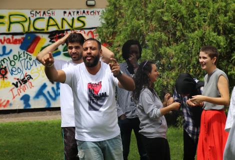 Mohammad Shaafati is a Palestinian refugee young man(28 years old) who lives  in Sidon in Lebanon. Mohammad was excited for being selected to participate in the second  international Youth Gathering (IYG) in solidarity with Palestine in Tanzania organized by ActionAid Palestine