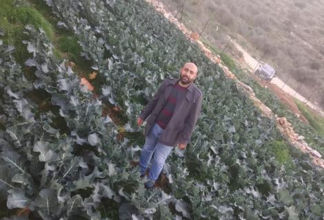 Photo of a Palestinian young man in his farm after participating in renovating water springs in Al-Jania village near Ramallah Governorate in the middle of West Bank within ActionAid Palestine’s programme of “Civil and Democratic Participation of Palestinian Youth” -Copy Rights -ActionAid Palestine 2021