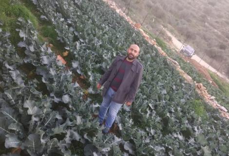 Photo of a Palestinian young man in his farm after participating in renovating water springs in Al-Jania village near Ramallah Governorate in the middle of West Bank within ActionAid Palestine’s programme of “Civil and Democratic Participation of Palestinian Youth” -Copy Rights -ActionAid Palestine 2021 