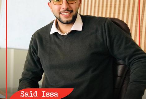 Photo of Said Issa who is a young   participant in the project of “COVID-19 Youth-Led Digital Engagement” that AAP launched to leverage the use of technology to support the work of young people in holding duty bearers to account. Gaza Strip  -Palestine -Copy Rights for ActionAid Palestine 2021