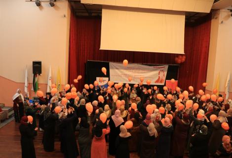 Photo of women from marginalized villages in Hebron Governorate while they were participating in activities of 16 Days of Activism against Gender-Based Violence against women and girls -Hebron- West Bank -Copy Rights for ActionAid Palestine 2021 