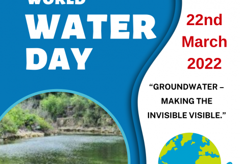 The design of International Water Day -Copy Rights of ActionAid Palestine 2022.