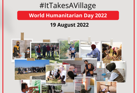 photo for staff and volunteers of ActionAid Palestine during their humanitarian work