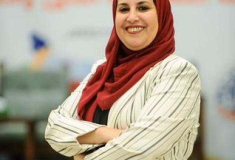 Photo for Shar Yaghi who is the head of the board of Palestinian Development Women Studies Association (PDWSA)