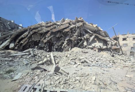 صورة للدمار في غزة خلال الحرب على قطاع غزة لعام 2023\2024