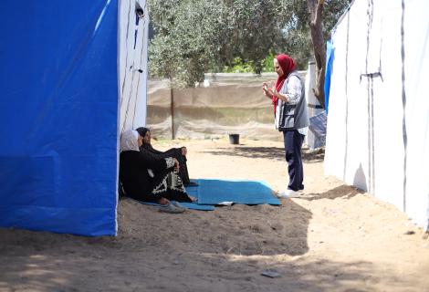 Sahar in the camp