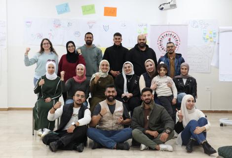 الصورة الجماعية لتدريب قيادة الشباب في حالة الطوارئ