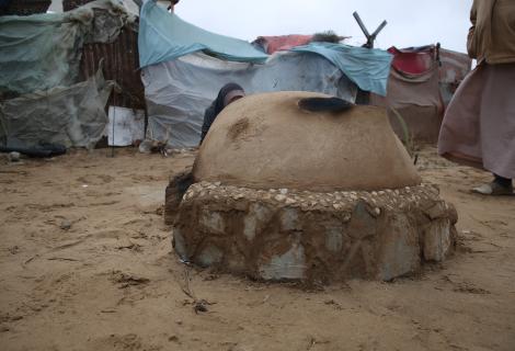 Action Aid supports the construction of clay ovens