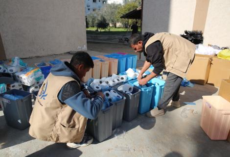 Distribution of health bags