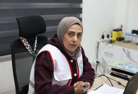 هديل البع - مديرة إدارة الحالة في جمعية العودة الصحية والمجتمعية