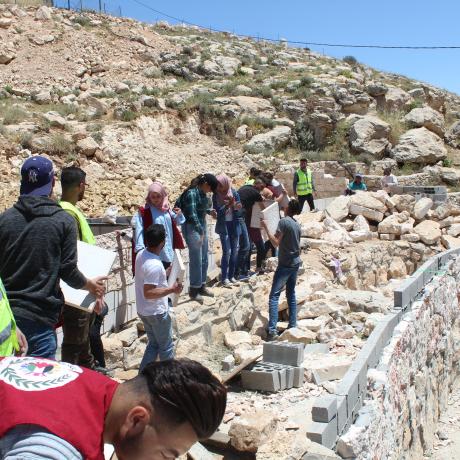 outh assist in build community facilities in some remote villages in the south of West Bank  