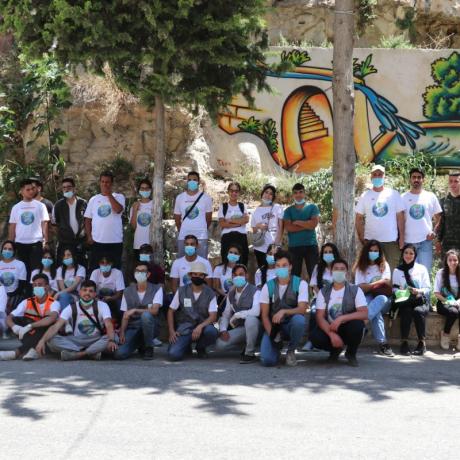 A number of young volunteers from Alternative Information Center are participating in voluntary activities to save environment in Bethlehem in the south of West Bank within the activities of ActionAid Palestine’s programme “Civil and Democratic Participation of Palestinian Youth” on the occasion of International Youth Day     