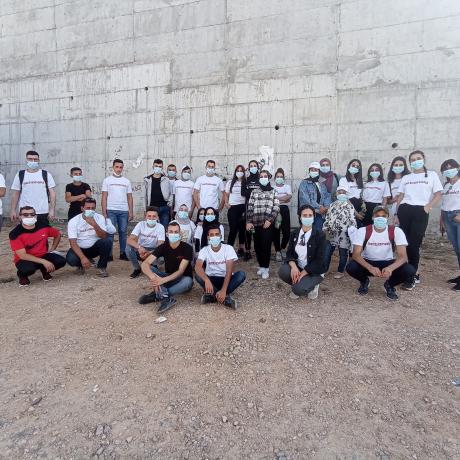 Photo for young volunteers from youth groups of ActionAid Palestine during voluntary work during COVID-19 crisis in West Bank-Palestine -Copy Rights for ActionAid Palestine 2020  