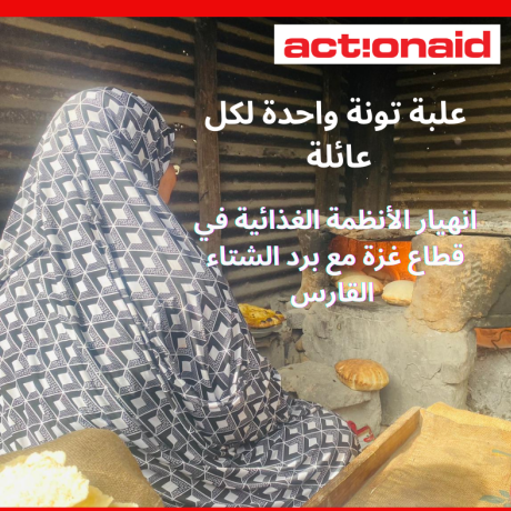 تصميم لأزمة الغذاء والشتاء في قطاع غزة خلال التصعيد العسكري لعام 2023