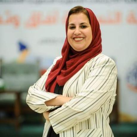 Photo for Shar Yaghi who is the head of the board of Palestinian Development Women Studies Association (PDWSA)