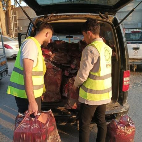 صورة لانشطة مجموعة العمل الانساني الشبابية -فلسطين 2024 