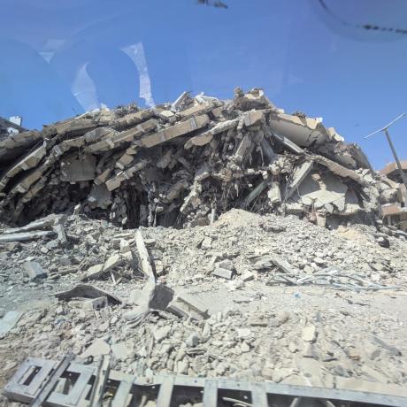 صورة للدمار في غزة خلال الحرب على قطاع غزة لعام 2023\2024