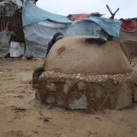 Action Aid supports the construction of clay ovens