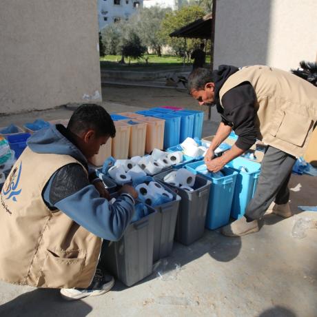 Distribution of health bags