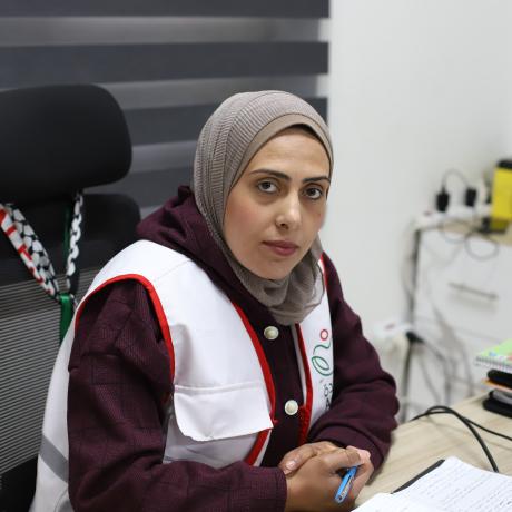 هديل البع - مديرة إدارة الحالة في جمعية العودة الصحية والمجتمعية