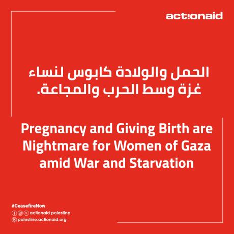 Pregnancy and Giving Birth are Nightmare for Women of Gaza amid War and Starvation 