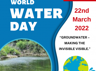 The design of International Water Day -Copy Rights of ActionAid Palestine 2022.