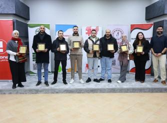 A photo taken during the ceremony honoring initiatives supported by ActionAid Palestine in Ramallah, in January 2025.